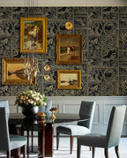 Erfoni 394"x17.7" Vintage Peel and Stick Wallpaper Black and Gold Contact Paper - Image 6