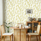 Livebor Leaf Peel and Stick Wallpaper Olive Leaf Contact Paper17.7in x 196.8in - Image 2