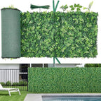 VEVOR Artificial Plant Wall, Each Panel 2 x 8 ft Artificial Boxwood Panels by VEVOR