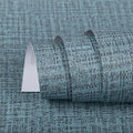 TANONE Blue Contact Paper Peel and Stick 15.8 in X 118 in, Grasscloth Wallpaper by TANONE