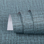TANONE Blue Contact Paper Peel and Stick 15.8 in X 118 in, Grasscloth Wallpaper by TANONE