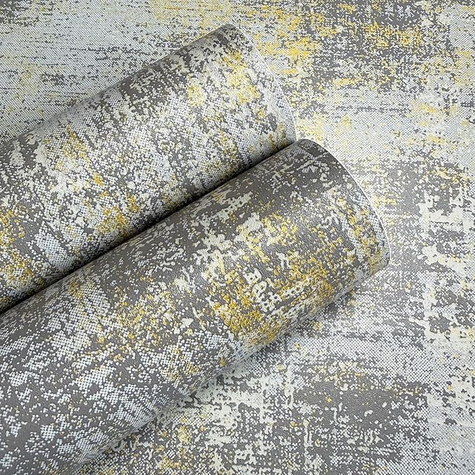JiffDiff Vintage Metallic Peel and Stick Wallpaper Self Adhesive Industrial - Image 6