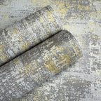 JiffDiff Vintage Metallic Peel and Stick Wallpaper Self Adhesive Industrial - Image 6