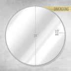 HBCY Creations Medium Round Mirror, Living Room and More, Modern Minimalist - Image 6