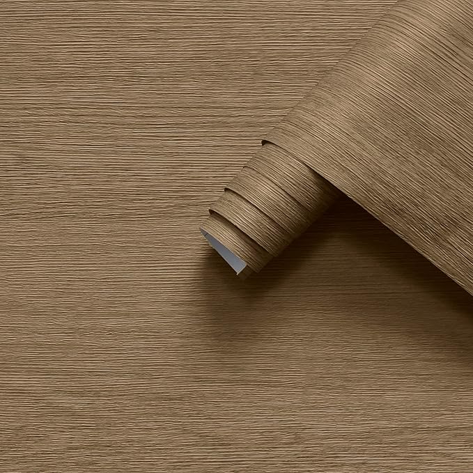 Grasscloth Wallpaper Peel and Stick Tan Texture Wallpaper by HolomeyWallpaper