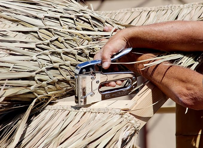 Forever Bamboo Mexican Palm Thatch Roof Runner Roll Duck Blind Grass Tiki Hut - Image 2