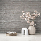 VEELIKE Lustre Brown Grasscloth Peel and Stick Wallpaper Textured Grasscloth - Image 3