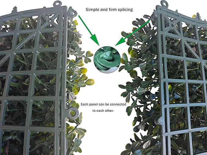 ODTORY Artificial Boxwood Roll Panels: 40 X 160 in UV-Anti Artificial Ivy - Image 4