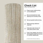 Ansehan Wallcovering W402 Marbletile Collection 36" W x 8 Yard L, Natural Paper - Image 9
