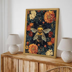 Framed Hand Drawn Sandstone Bee Wall Art, 3D Textured Nature Botanical Wall - Image 7