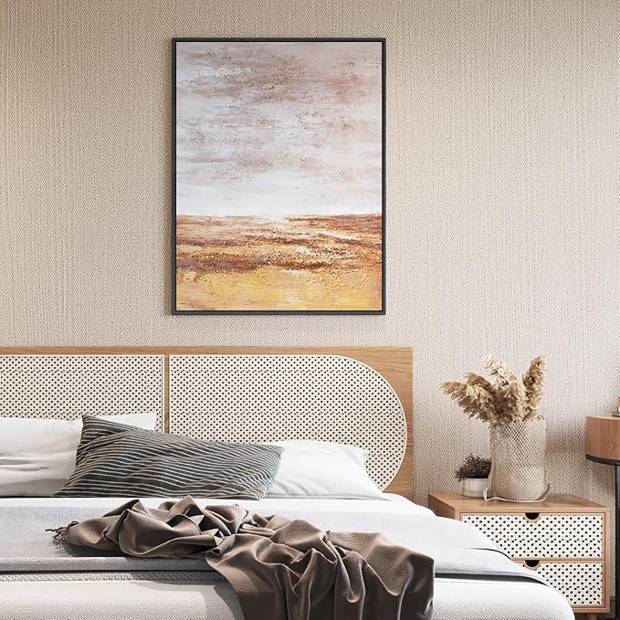 Haimin Fabric Wallpaper Textured Contact Paper Peel and Stick Faux Linen Wall - Image 4