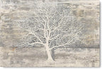 Yihui Arts Abstract Tree Canvas Wall Art: Large White Shadow Tree Picture - Image 2