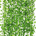 CQURE 12 Pack 84Ft Artificial Ivy Garland, Fake Vines UV Resistant Greenery by CQURE