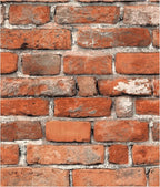 Faux Brick Peel and Stick Wallpaper 17.7" x 393" Contact Paper by TilTil