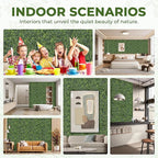 Artificial Grass Wall Panel Screen: 20"x20" 24P UV-Anti Faux Boxwood Panels - Image 5