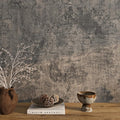 Livelynine Moody Concrete Wallpaper Peel and Stick Industrial Modern Brown by Livelynine