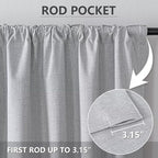 IGEMAEVE 100% Blackout Curtains 90 Inches Long - Image 4