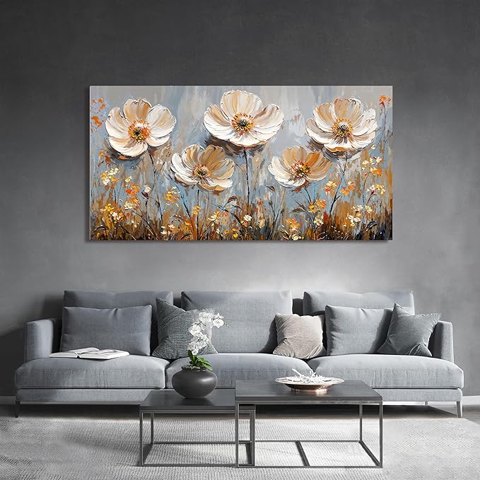 Canvas Wall Art Decor Art Work for Wall Decor Large Vintage Gold Wall Art - Image 3