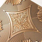 Art3d Drop Ceiling Tiles 24x24 in Bronze, 3D Wainscoting Panels Glue Up 2x2 - Image 9