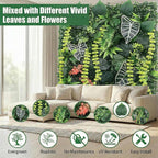 8 Pack 20"x20"Grass Wall Panels-Artificial Boxwood Panels - Image 3