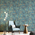 JiffDiff Vintage Metallic Peel and Stick Wallpaper Industrial Metallic Concrete by wallpaper