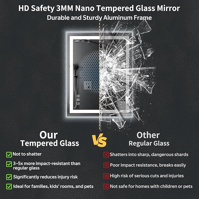 24"x32" LED Bathroom Mirror - Image 5