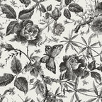 JiffDiff Floral Vintage Wallpaper Peel and Stick，Rose Wallpaper Removable Vinyl by wallpaper