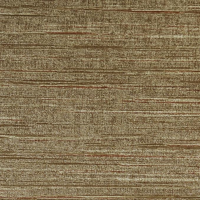 Livelynine 15.8x197 Vintage Gold Peel and Stick Wall Paper Textured Grasscloth - Image 5
