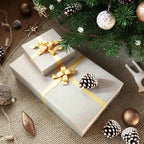 CRE8TIVE Off-White Glitter Wallpaper Border Peel and Stick Wall Border Glitter - Image 3