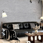 Grey Grasscloth Peel and Stick Wallpaper 17.3"x160" Faux Linen Textured Contact - Image 8