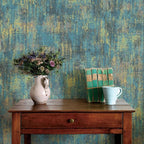JiffDiff Vintage Metallic Peel and Stick Wallpaper Industrial Metallic Concrete - Image 7