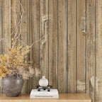 VEELIKE Weathered Wood Slat Wall Panels Peel and Stick Reclaimed Wood Grain - Image 2