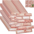 12PCS 3D Wall Panels Peel and Stick Foam Faux Brick Wall Panels, Self-Adhesive by GLASSWINDS