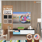 Avana Modern Acoustic Wood Wall Panels – 47.2 X 12.6 Inch White Oak Acoustic - Image 7