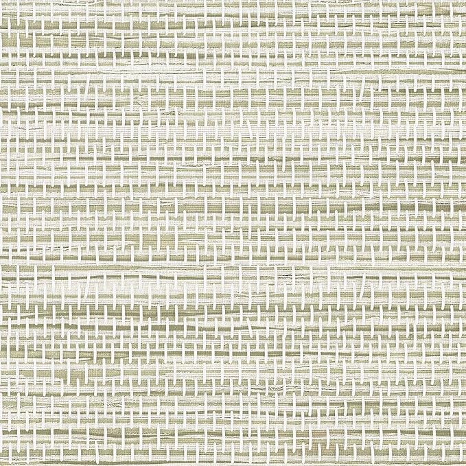 Rugreat Textured Grasscloth Wallpaper Peel and Stick 118inL 17.3inW Beige by ExploringWallpaperArtwithRugreat