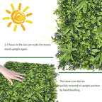 ODTORY Artificial Greenery Wall Roll: 40X120IN UV-Anti Ivy Privacy Fence Wall - Image 7