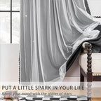 XiDi Room Darkening Curtains 84 inches Long, Unicorn Curtains - Image 2