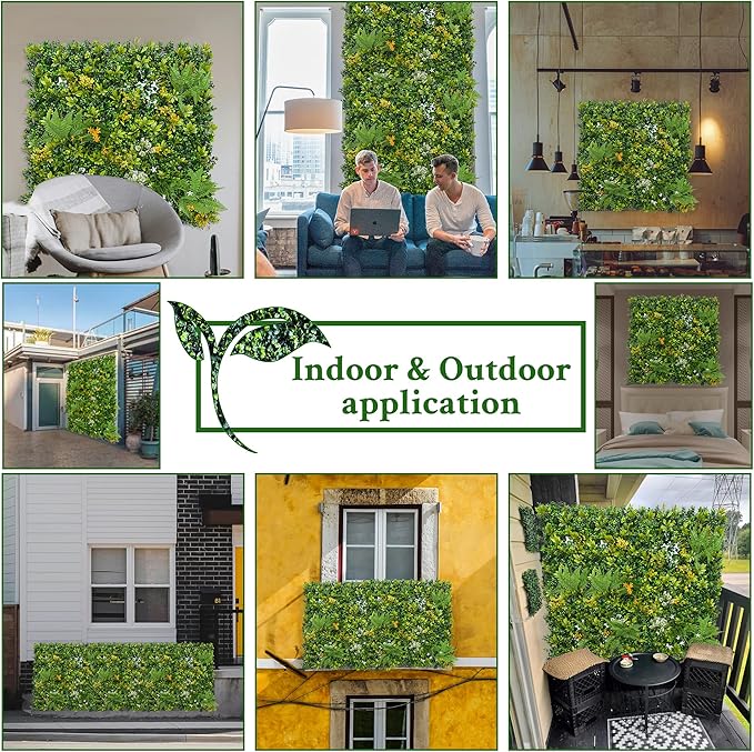 ODTORY Artificial Boxwood Hedges Panels Roll, Outdoor Indoor Home Decor - Image 6