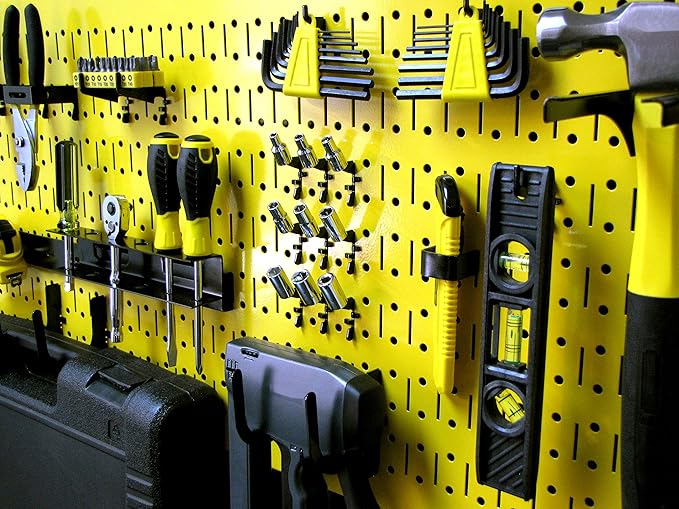 Wall Control Pegboard Rack Horizontal Metal Pegboard Garage Tool Storage Pack - Image 5