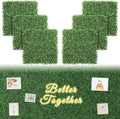 Luyue 6PCS 20”×20” Boxwood Panels, Artificial Grass Wall Panels Fake Greenery by Luyue