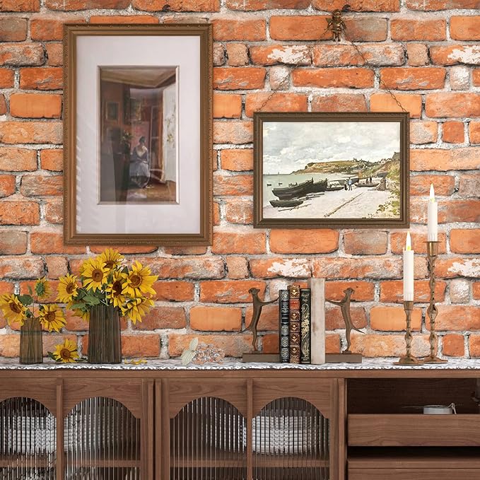 Faux Brick Peel and Stick Wallpaper 17.7" x 197" Contact Paper - Image 3