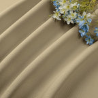 CUCRAF Beige Blackout Curtains 54 inch Length 2 Panels Set, Rod Pocket Room - Image 7