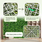 Greenery Faux Grass Wall Backdrop: 48"x128" UV-Anti Artificial Green Boxwood - Image 4
