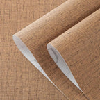 Beige Wallpaper Peel and Stick 472" Textured Beige Grasscloth Contact Paper - Image 7