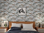 Guvana 17.3"×197" Brick Peel and Stick Wallpaper Red/Blue/Grey Brick Contact - Image 5