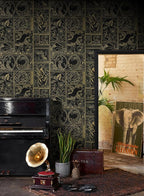 Erfoni Black and Gold Wallpaper Vintage Peel and Stick Wallpaper Special - Image 6