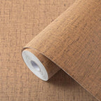 Beige Wallpaper Peel and Stick 472" Textured Beige Grasscloth Contact Paper by Akywall
