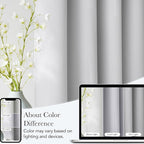NICETOWN Room Darkening Greyish White Curtains 84 inches Long - Image 5