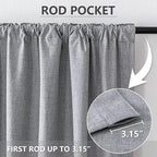 IGEMAEVE 100% Blackout Curtains 108 Inches Long - Image 4