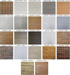 Cordless Woven Wood Roman Shades, 53W x 60H, Sarasota Camel, Sizes 20-72 Wide - Image 3